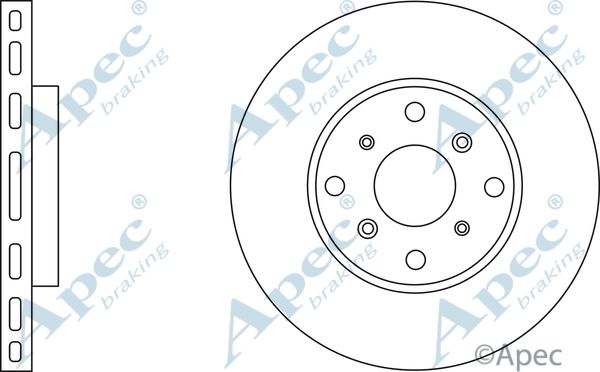 APEC BRAKING Тормозной диск DSK2027